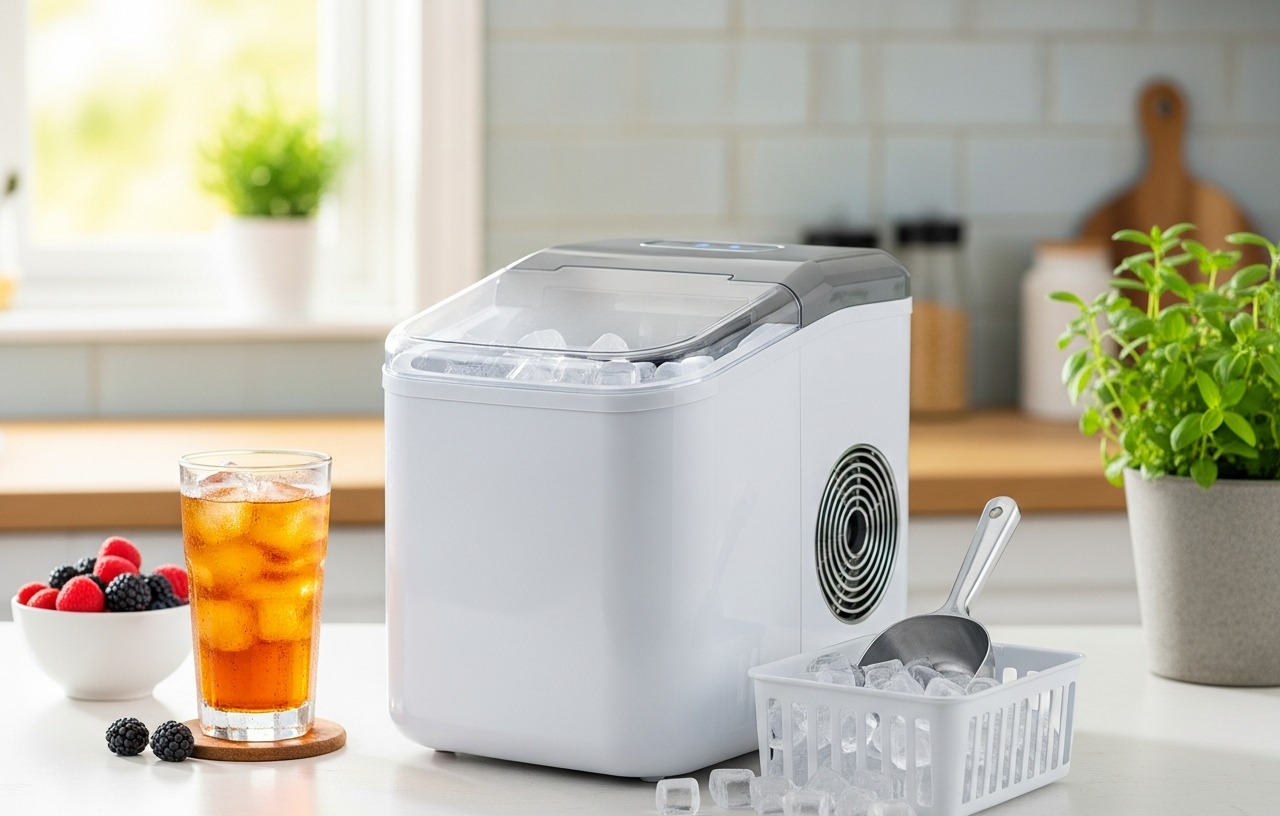 Best countertop ice maker comparison: Frigidaire, NEWBULIG, EUHOMY and Silonn side by side